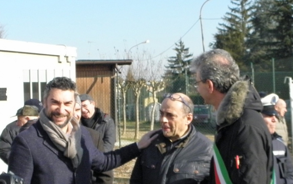 L'ex sindaco Ferioli, Rossi (Comitato Sagra Rivara) e il sindaco Palazzi