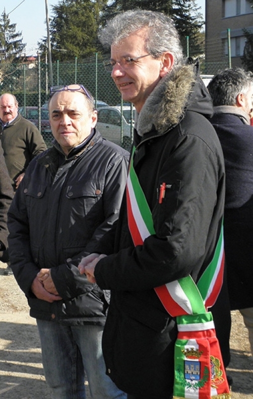 Domenico Rossi, presidente del Comitato Sagra Rivara, e il sindaco di Finale Sandro Palazzi
